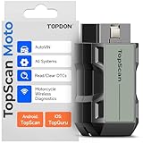 TopScan Motorrad OBD2 Diagnosegerät, Kabelloser Motorrad OBD2...