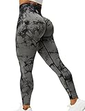 ZAAYO Sport Leggings für Damen Tie Dye Scrunch Butt Fit Seamless Yoga...