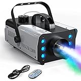 UKing 1200W Mini Nebelmaschine mit 6 RGB LED Steuerbaren Lichtern,...