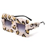 arrderly 1 Stück Übergroße Plüsch Sonnenbrille Mode Personalisierte...