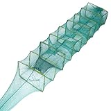 Chanumetal 9-Segmentierte Fischreuse, 16 x 22 x 180 cm Krebsreuse Reuse...