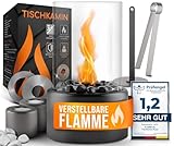 flammtal - Tischkamin [4h Brenndauer] - Tischfeuer für Indoor & Outdoor -...