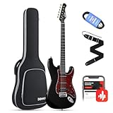 Donner E-Gitarren Set Full Size, HSS Spule Geteilte Pickups, 39 Zoll Solid...