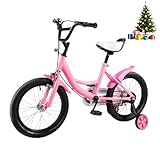 HUOMMGS Kinderfahrrad 16 Zoll Kinder Fahrrad für ab 5-8 Jahre Upgraded...
