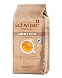 Schwiizer Schüümli Crema Mild, 100 Prozent edle Arabica Kaffeebohnen,...