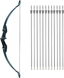 Recurve Bogen und Pfeile Set Bogenschießen Takedown Bogen Jagd 30/40lbs...