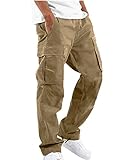 YAOHUOLE Herren Hose Lang Ranger Hose Herren Multitarn Cargohose Herren...