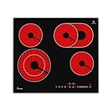 KKT KOLBE Glaskeramik Kochfeld 60 cm | Autark | 6,6 kW | 4 Zonen | 9 Stufen...
