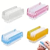 4 Stück Handbürste, Doppelseitige Nagelbürste Handwaschbürste,...