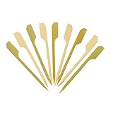 Comfy Package [100 Stück] 8,9 cm 3-Zoll-Holz-Paddle Picks, Bambusspieße...