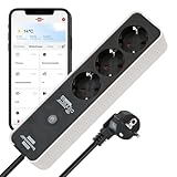 Brennenstuhl Connect Ecolor WLAN Steckdosenleiste WS EC0102/ Intelligente...