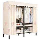 Tragbarer Stoffschrank Mit Stoffbezug,Kapazität Stoffkleiderschrank Mit...