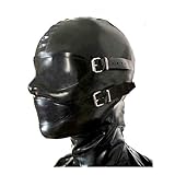 WWBDZSW BDSM Sexy Vollgesichtsmaske Latex, Erotische Kopfbedeckung,SM...