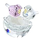 Kristallvogel Figur Sammlerstück Kunst Glas Tier Briefbeschwerer Home...