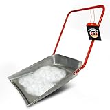 SHW-FIRE | Maxi Schneeschieber 62 cm, robuste Schneewanne aus Stahlblech...