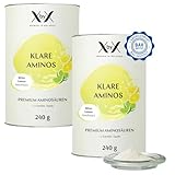 XbyX Klare Aminos 2er Set EAA Pulver | Premium Aminosäuren Komplex | Vegan...