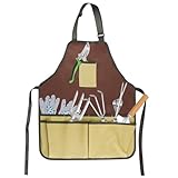 FairyPeach Gärtnerschürze mit Tasche, Verdickt und Wasserdicht...