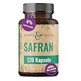 120 Safran Kapseln Hochdosiert – 30mg Safran Extrakt und 6%...