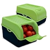 Lomatek Aufbewahrungsbox 5L in anthrazit/grün – stapelbarer...