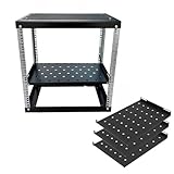 Vibeo Netzwerkschrank 12HE Offenes Netzwerk-Rack für 48 cm Breite Racks,...