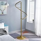 71 Zoll großer Kleiderständer in Gold, 360°-Rundgarderobe zum Aufhängen...