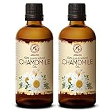 Kamillenöl 2x100ml - Chamomilla Recutita Blütenextrakt - Trägeröl für...