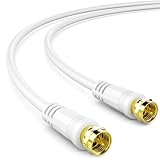 deleyCON 1m SAT TV Antennenkabel Koaxial Kabel HDTV 4-Fach Schirmung DVB-S...