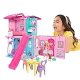 Barbie Chelsea Spielzeug-Puppenhaus mit über 15 Accessoires, das...