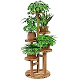 Bamworld Holz Blumenständer Multilevel Pflanzenregal – Raumsparendes...