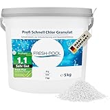 Fresh-Pool Profi Schnell Chlor Granulat, 56% Aktivchlor, 5 kg incl....
