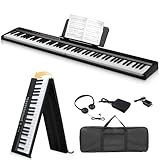 LEADZM 88 Tasten Faltbar Digital Piano, Halbgewichteten Klavier Piano,...