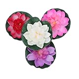 ERINGOGO 4 Stück Simuliertes Lotusblatt Simulation Lotusblume Lotus-...