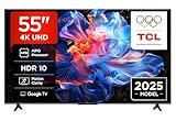 TCL 55V6C 55 Zoll Direct LED TV, 4K HDR Fernseher, Smart TV mithilfe von...