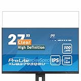 Vaxson 3 Stück Schutzfolie kompatibel mit Iiyama ProLite XUB2793QSU-B7 27'...