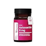 Astaxanthin 8 mg Hochdosiert Vegan - aus Mikroalge Haematococcus Pluvialis...