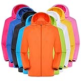 Regenjacke Herren Wasserdicht Sonnenschutz Packbare Ultraleichte Windjacke...