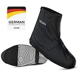 VELMIA Schuhüberzieher wasserdicht Schwarz I Regenschutz Schuhe Fahrrad...