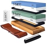 S SATC Profi Schleifstein 8-in-1 Wetzstein für Messer Langlebig...