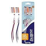 Dr.BEST Atemfrisch Zahnbürste, Mittel, Vorteilspack, mit 2in1 -...
