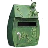 Vintage Wandbriefkasten Mit Schloss, Hausförmige Außendekoration, Mit...