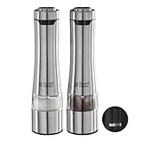 Russell Hobbs Salz und Pfeffer Mühle elektrisch [2er Set] Edelstahl...