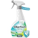 HomeBugProtect Silberfisch Spray 500ml - Effektiv Papierfische &...