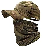ehsbuy Camo Hüte für Männer mit Kühlung Halsgamasche Baseballmützen...