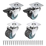 Homshsjhkis 4 Pcs Möbelrollen, Transportrollen Schwerlastrollen 50 mm,...
