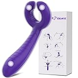 Enlove Silikon Dreifacher Vibrator Paarvibrator mit 7 Modi für Sie...