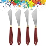 SURALIN 4PCS Malmesser-Set, Mal-Mischschaber, Edelstahl-Palettenmesser,...