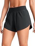 CRZ YOGA Damen Mid Waist Running Shorts Seitliche Splits Sport Workout...