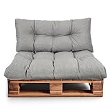 Best Wool Palettenkissen Set Wetterfest – Sitzkissen für Europaletten...