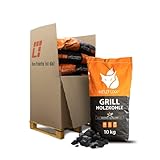 HEIZFUXX Holzkohle Grillkohle Grillholzkohle Kohle Hartholz BBQ Gastro...