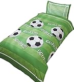 Rapport Goal Football Bettwäsche-Set für Einzelbett, Bettbezug und...